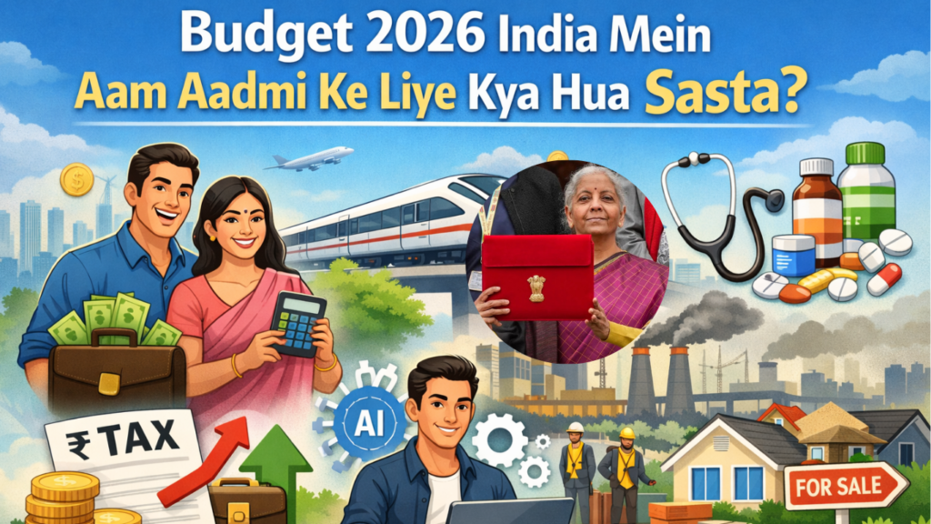 Budget 2026 India Mein Aam Aadmi Ke Liye Kya Hua Sasta?